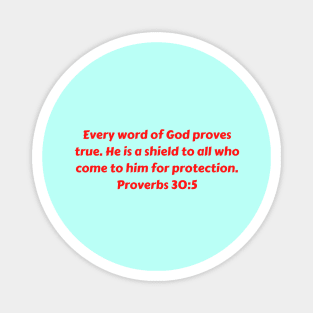 Bible Verse Proverbs 30:5 Magnet